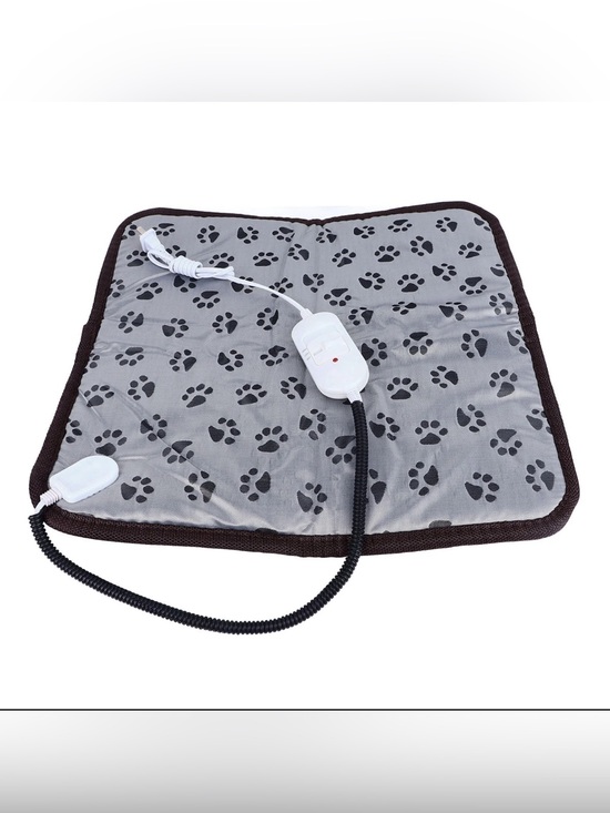 no brand Other - Pet Heating Pad with Paw Print Design - Gra